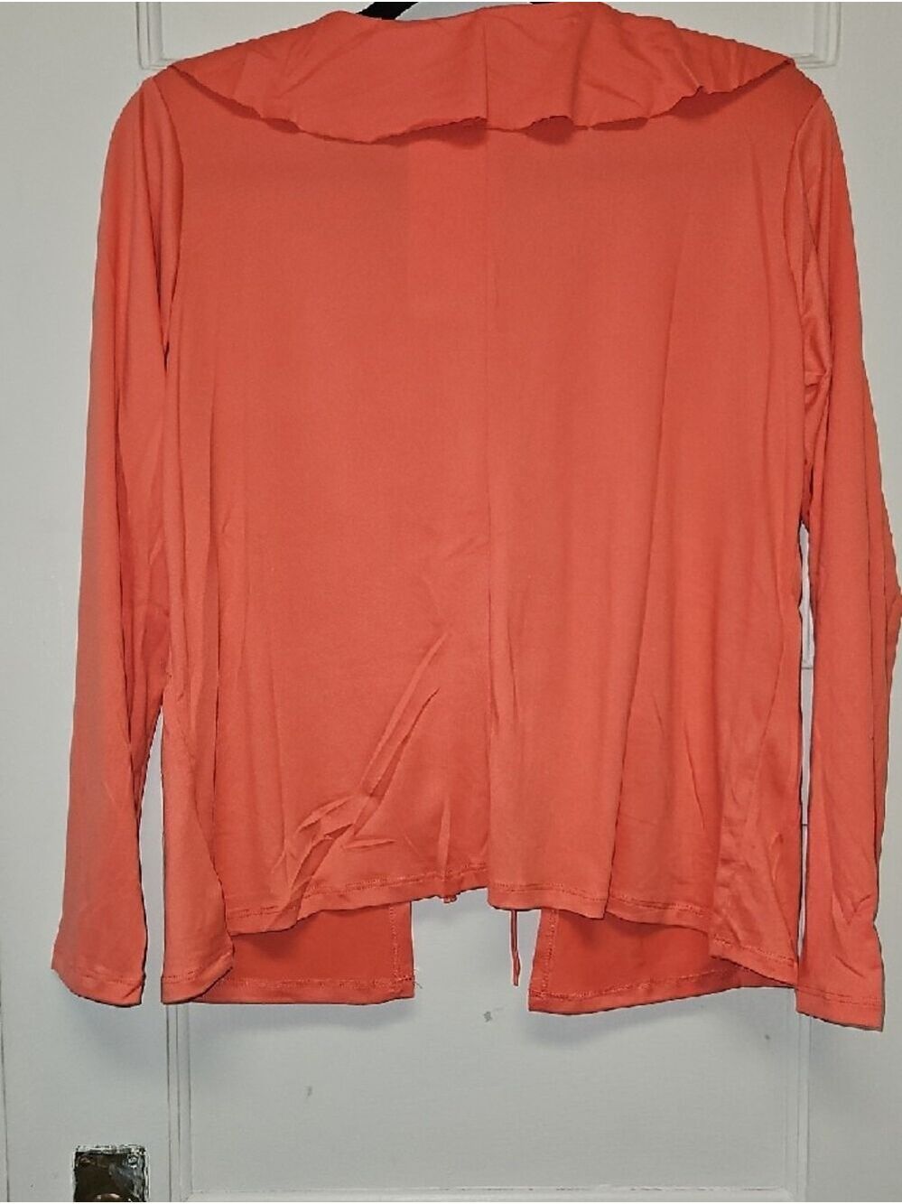 Ninexis Coral Ruffle Tie-Front Women's Top - Picture 5 of 7